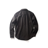 Men Shacket Long Sleeve Autumn Shirt Autumn Shirt Solid Color Loose Comfortable Pocket Casual Shirt