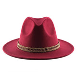 Fedora Hat British Gentleman Fedora Hat Men's and Women's Woolen Felt Top Hat