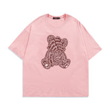 2022 Summer man t shirt Printed Bear Crew Neck