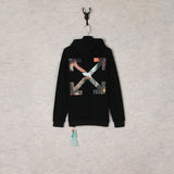 Autumn And Winter Girl And Skull Arrow Pattern Hooded Sweater