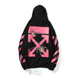 Autumn And Winter Off Red Spider Pattern Pullover Hoodie Men And Women