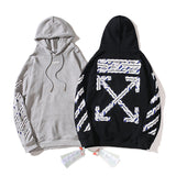 Autumn And Winter Forbidden Ring Slogan Arrow Pattern Hooded Sweater For Men And Women