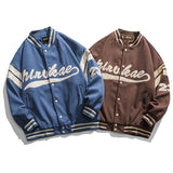 Varsity Spring Large Size Sports Retro Personalized Creative Digital Patch Show Baseball Jacket Men's Jacket Men Jacket