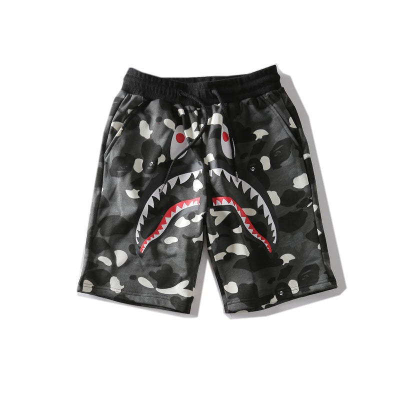 A Bath Ape Shorts Print Men's and Women's Couple Shorts