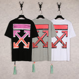 Short Sleeve Ow Men'S Cotton Color Arrow Owt