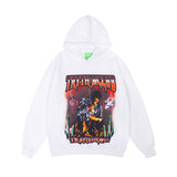 Men Fall Outfits Hooded Sweater Loose Sports Hoodie Coat