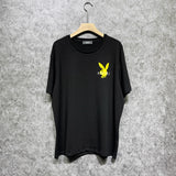 Amiri T Shirt Yellow Rabbit Head Beauty Casual Round Neck