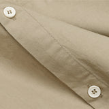 Men Shacket Long Sleeve Autumn Shirt Autumn Simple Solid Color Loose Long Sleeves Shirt for Men