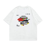 2022 Summer man t shirt Colored Letters Printed Half Sleeve