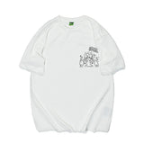 Men T Shirt Summer Casual Tops Men's Clothes Summer Wear Retro Men's round Neck Short Sleeve Casual Loose Little Man Printed T-shirt