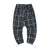 Men Pants Men's Clothes Summer Wear Retro Men's Trousers Casual Loose Plaid Closed Neutral Flare Cut Pants Fashion