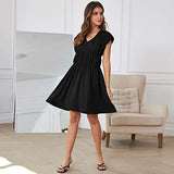 Valentine's Day Outfits Women's Casual Dress A- line Collar Pleated Summer Dress