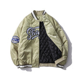 Men Fall Outfits Baseball Uniform Autumn and Winter Pilot Jacket Loose