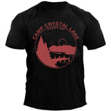 Man T Shirt round Neck Loose Print