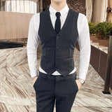 Men's Dress Vests Business Waistcoat Men's Suit Vest Slim Fit