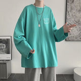 Men Long Sleeve T-shirt Crew Neck Inner Bottoming Shirt