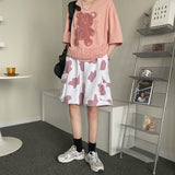 Harajuku Clothes Casual Shorts Men's and Women's Loose Sports Casual Pants