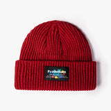 Women Beanies Autumn and Winter Jacquard Letters Men Skullcap Knitted Hat Women Woolen Cap