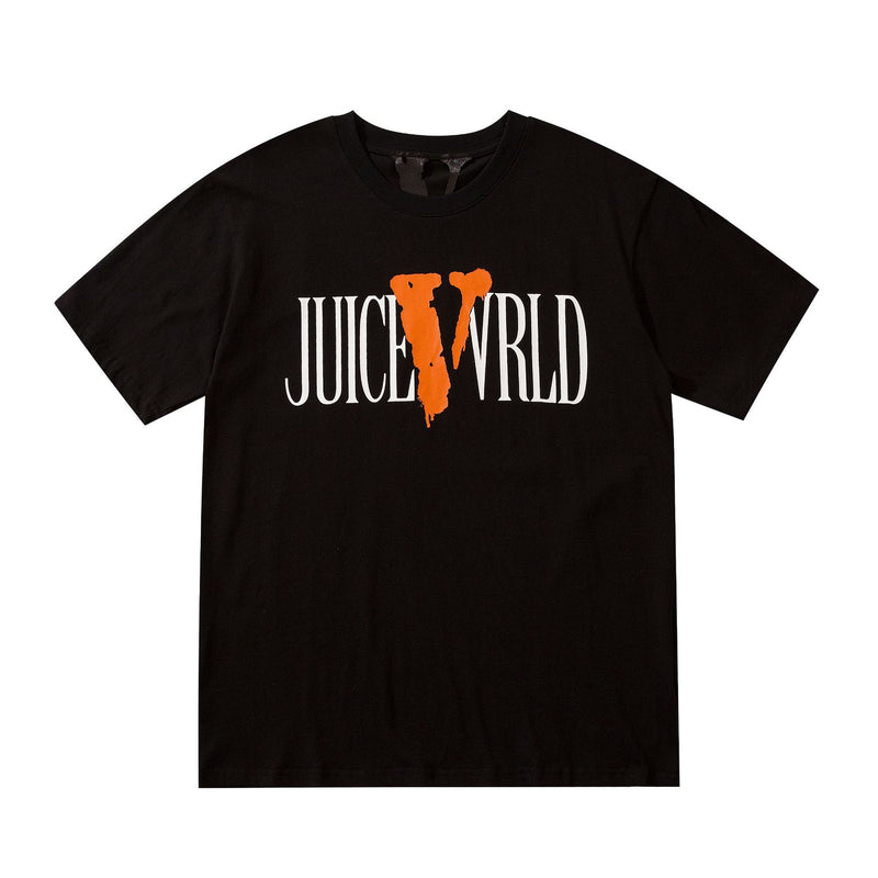 Juice WRLD Vlone Shirt English Letter Loose Half Sleeve