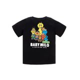 A Ape Print for Kids T Shirt Boys and Girls Environmentally Friendly Printed Cotton Short Sleeve T-shirt