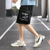 Mens Cargo Shorts Summer Overalls Pants Men's Outdoor Sports Cropped Basketball Pants Loose Casual Beach