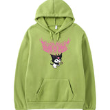 Kuromi Hoodie Harajuku Cute Printed Hoodie Autumn and Winter Leisure Sweater for Women
