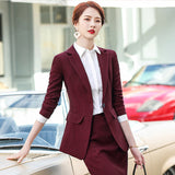 Women Pants Suit Uniform Designs Formal Style Office Lady Bussiness Attire Spring And Autumn Work White Collar Business Suit