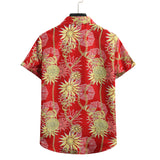 Men Shirt Fashion Slim Fit Shirt Short Sleeve Shirt Large Size Casual Beach Style Shirts Spring/Summer New Men's Short Sleeve Flower Shirt