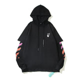 Arrow Print Hoodie Sweater Men'S And Women'S Loose Coat