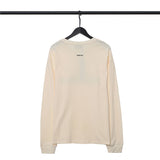 Fog Essentials Long Sleeve round Neck Sweatshirt Double Line Stereo Glue Lettered Casual Long Sleeve