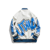 Varsity Jacket For Men Baseball Jackets Men's Baseball Uniforms Stitching Letter Print Jacket