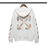 Autumn And Winter Letter Embroidered Hooded Sweater