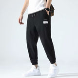 Men Pants Ice Silk Thin Sports Loose Tappered