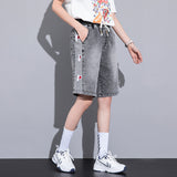 Men Jean Shorts Large Size Denim Shorts Men's Jeans Korean Style Youth Casual Shorts