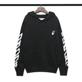 Autumn And Winter Graffiti Arrow Print Long Sleeve Hooded Sweater