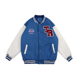 Men Fall Outfits Contrast Color Bomber Jacket Coat