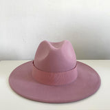 Fedora Hat Autumn and Winter Multi-Color Decoration Delicate Woolen Jazz Top Hat Women