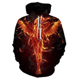 Fire and Ice Hoodie Autumn Men's Sweater Men's Autumn Leisure Coat Men's
