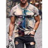 Tactics Style T Shirt for Men Summer Short Sleeve round Neck Printing Stylish Casual T-shirt