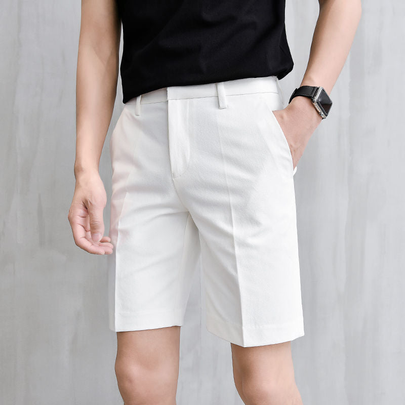 Men Bermuda Shorts Suit Shorts Men's Summer Loose Casual Suit Pants Thin Pirate Shorts