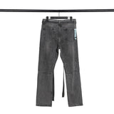 Fog Essentials Pants Autumn and Winter Fog Sixth Season Ribbon Zipper Worn Jeans Men and Women Same Style