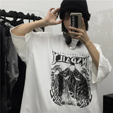 Harajuku Clothing Men's Tshirt Classic Retro Shirts Summer Printed Loose Short Sleeve T-shirt Men and Women
