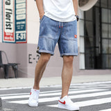 Mens Jean Shorts Summer Denim Shorts Men's Thin Fifth Pants Fashion Leisure Ripped Trendy Men's Clothing Pants