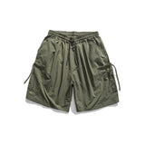 Men Pants Men's Clothes Summer Wear Retro Men's Shorts Casual Loose Drawstring Workwear Fifth Pants Trendy Men