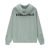 Fog Essentials Zipper Hoodie Autumn and Winter Fog Seventh Season Double Line Adhesive Letter Zipper Terry Hooded Sweater