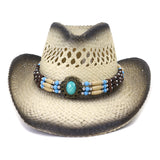 Wester Hats Straw Cowboy Hat Spring and Summer Western Men and Women Sun Protection Sun Hat Beach Hat