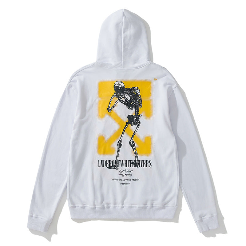 Arrow Sweater Ow Men'S And Women'S Terry Hooded Zipper Jacket