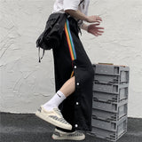 Harajuku Clothing Men Classic Retro Pants Straight Leg Pan Summer Casual Pants Men and Women Straight Wide Leg Pants