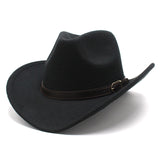 Wester Hats Woolen Denim Hat for Men and Women Knight's Cap Fedora Hat Felt Cap