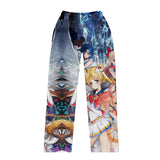 Straight-Leg Pants Men's Autumn and Winter Sweatpants Large Size Sailor Moon Print Clothes for Men
